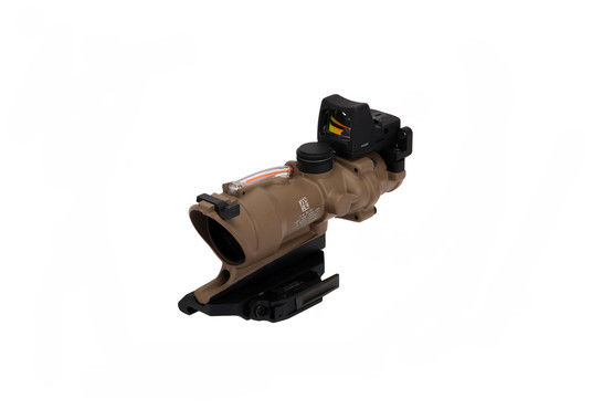 ACOG FDE 4x32 Prism Scope features an RMR with a 3.25 MOA dot